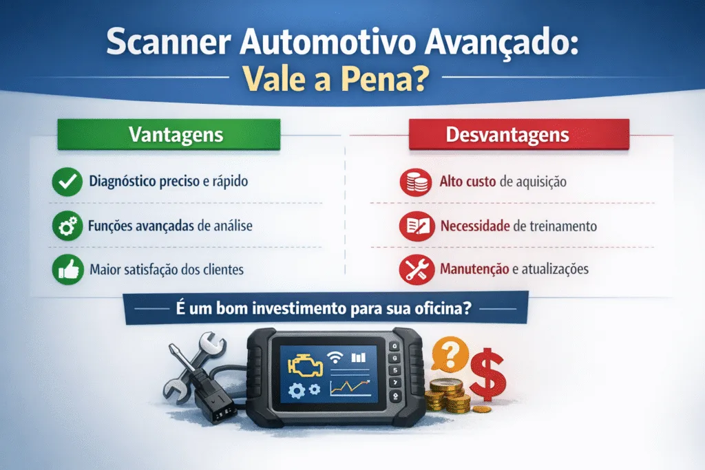 Scanner automotivo avançado: vale o investimento para sua oficina? Scanner automotivo avançado: vale o investimento para sua oficina?